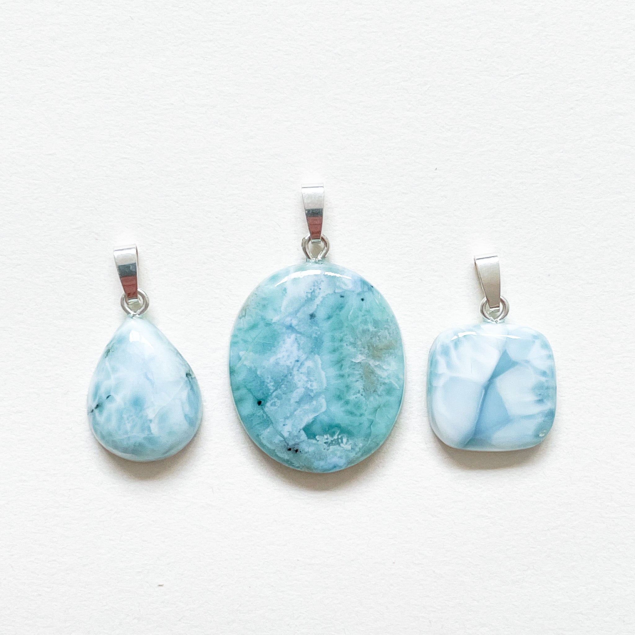 Gouden ketting met edelsteen blauwe 'Aquamarijn' van Goud op Zilver