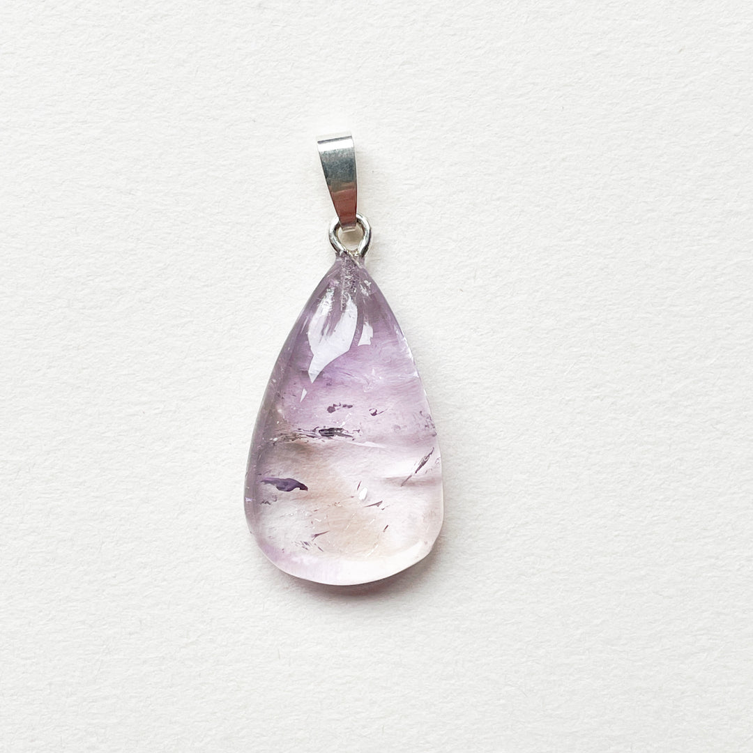 ametrien lila paarse premium edelsteen hanger 925 sterling zilver