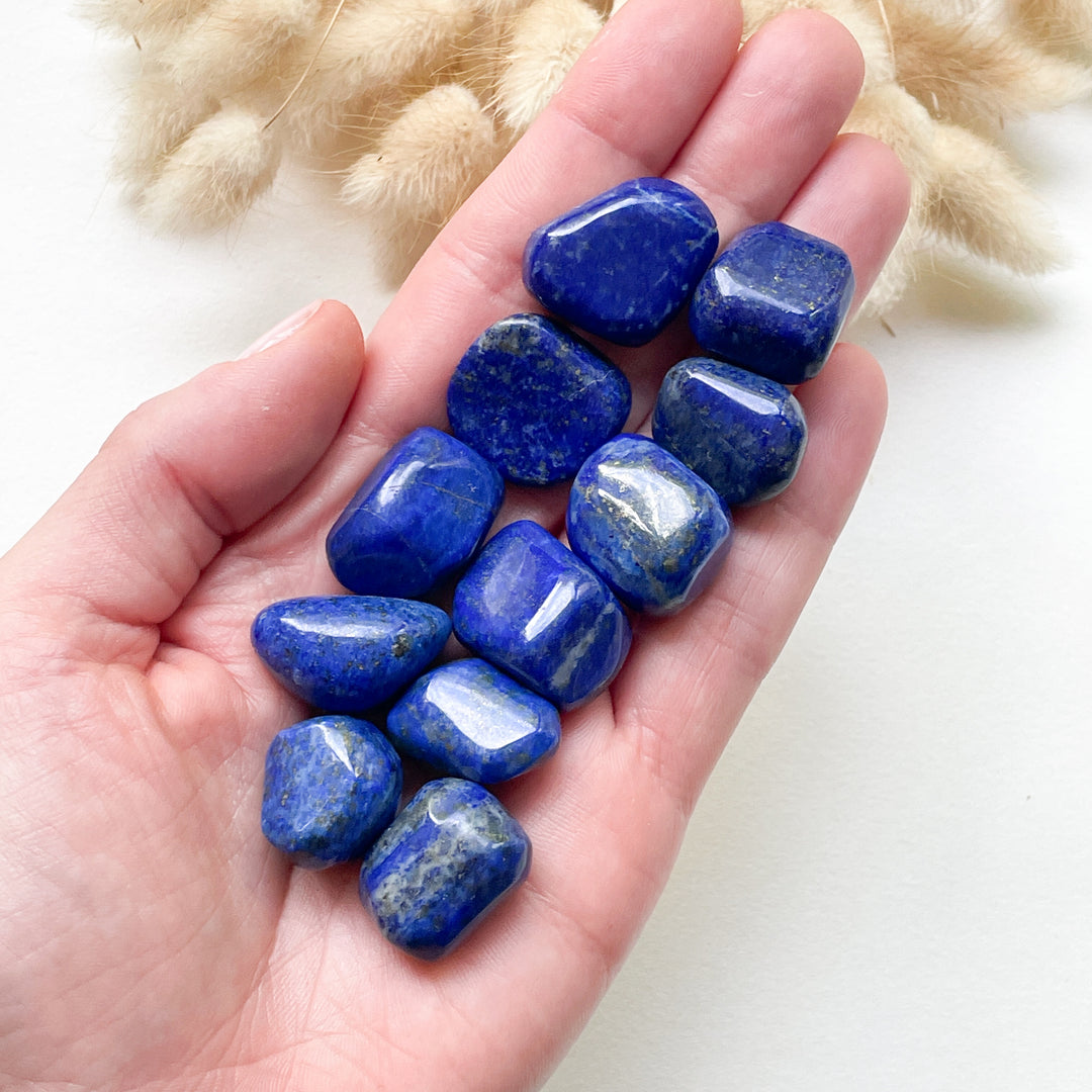 Lapis Lazuli kobaltblauwe knuffelsteen (M)