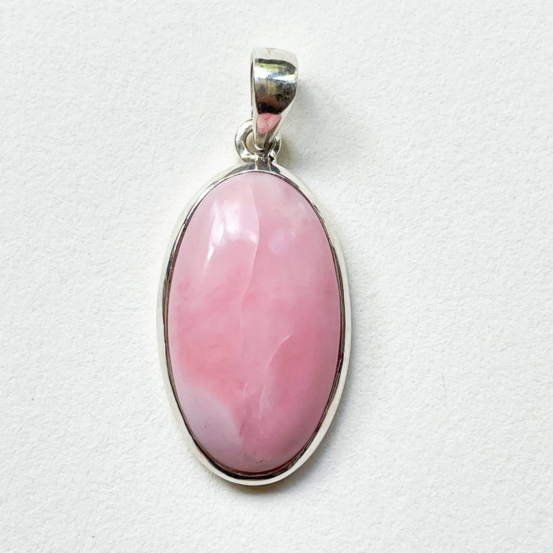 andes opaal roze luxe edelsteen hanger 925 sterling echt zilver 