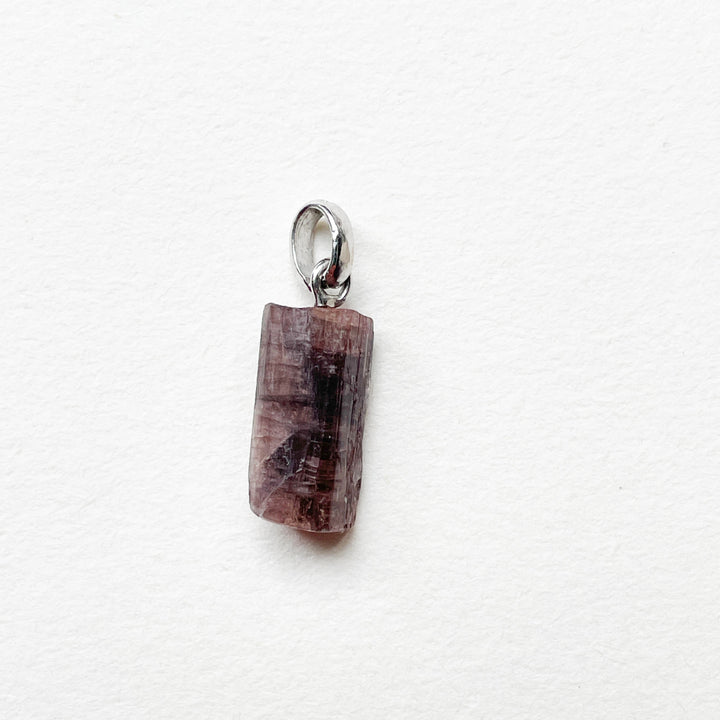 rubbeliet rode toermalijn edelsteen hanger edelsteenhanger juweel sieraad 925 sterling echt zilver