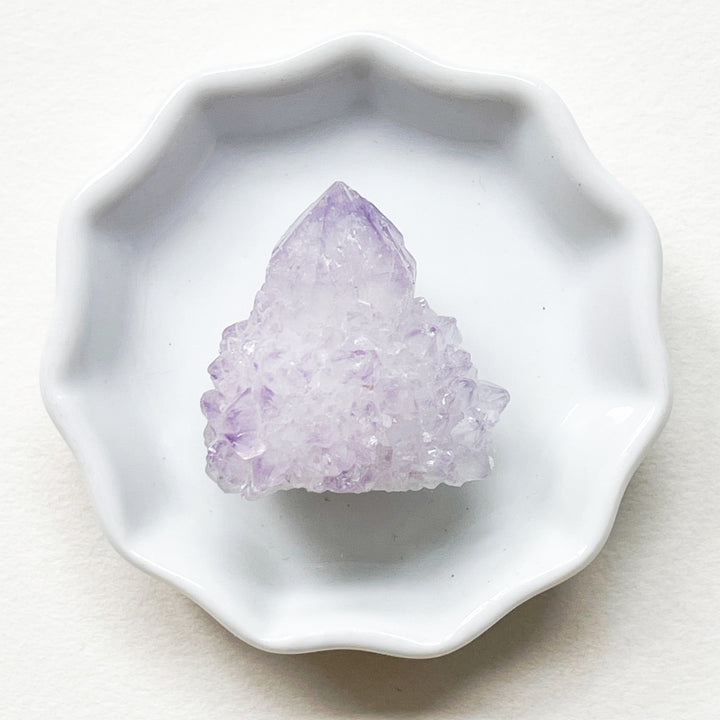 amethist cactus spirit kwarts lila ruwe brok steen edelsteen