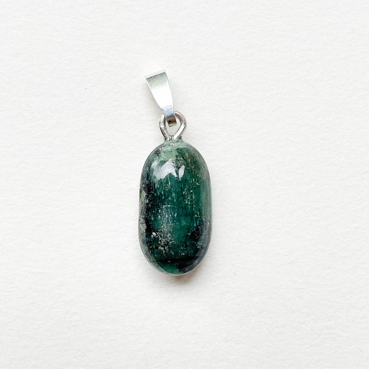 saffier groene edelsteen hanger 925 sterling zilver edelstenen sieraden ketting