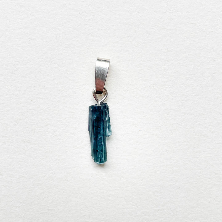 indigoliet blauwe toermalijn edelsteen hanger 925 sterling zilver edelstenen sieraad juweel