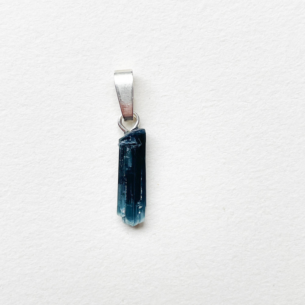 indigoliet blauwe toermalijn edelsteen hanger 925 sterling zilver edelstenen sieraad juweel