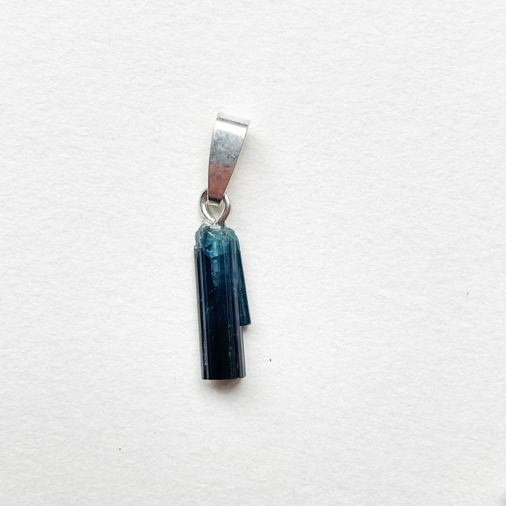 indigoliet blauwe toermalijn edelsteen hanger 925 sterling zilver edelstenen sieraad juweel