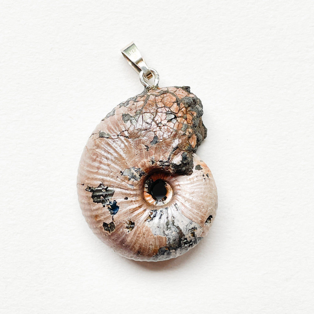 ammoniet pyriet edelsteen hanger edelsteenhanger juweel sieraad 925 sterling echt zilver