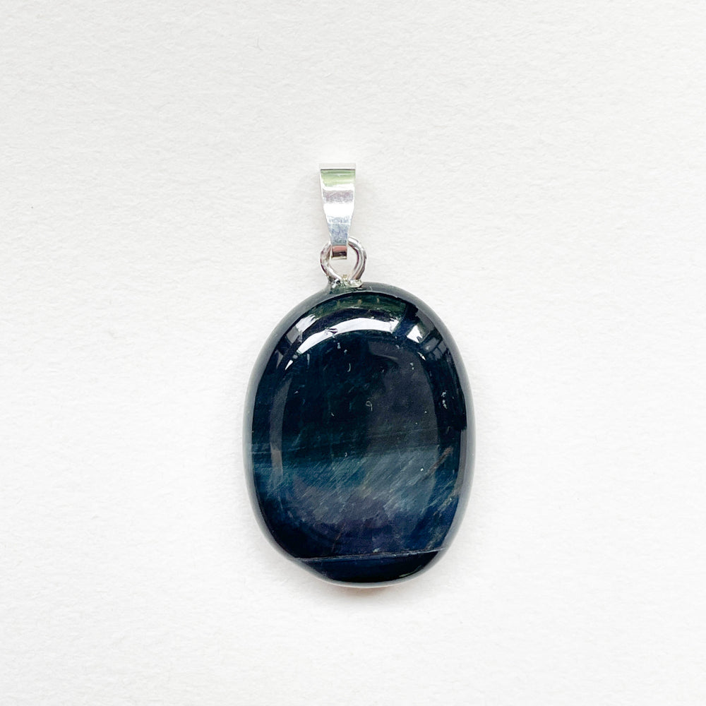 valkenoog blauwe edelsteen hanger 925 sterling zilver edelsteen sieraad ketting