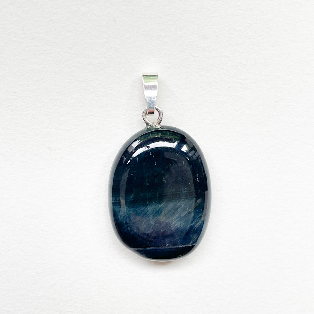 valkenoog blauwe edelsteen hanger 925 sterling zilver edelsteen sieraad ketting