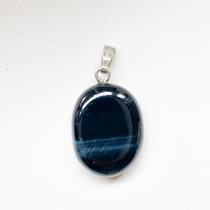 valkenoog blauwe edelsteen hanger 925 sterling zilver edelsteen sieraad ketting