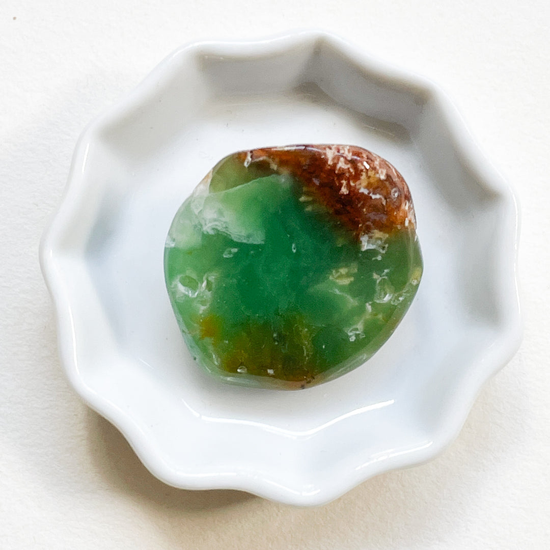 chrysopraas groene knuffelsteen trommelsteen edelsteen