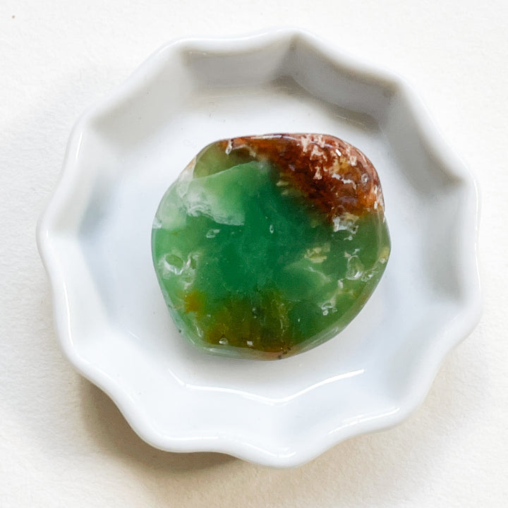 chrysopraas groene knuffelsteen trommelsteen edelsteen
