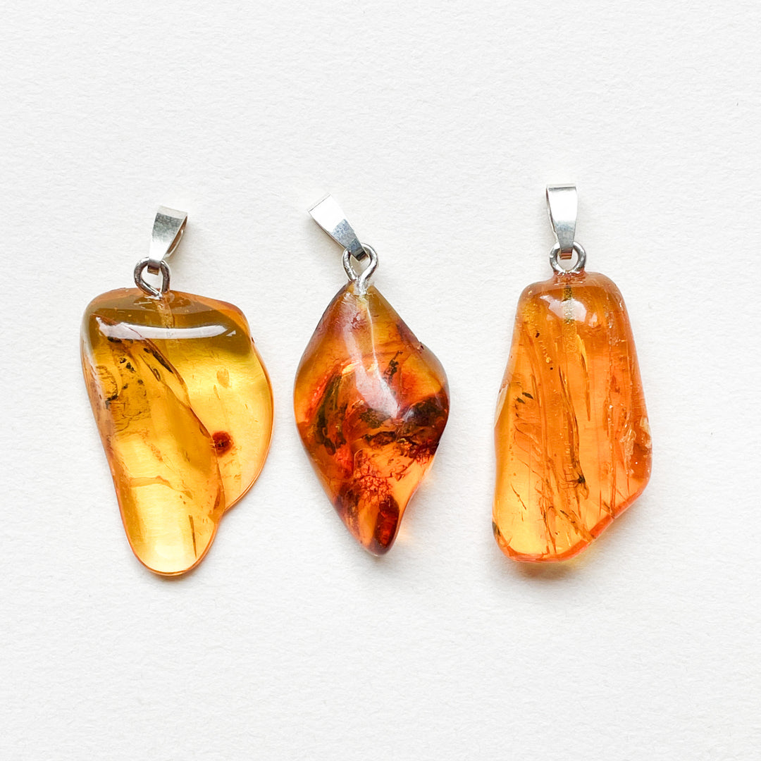 amber fossiel hars barnsteen gele edelsteen hanger 925 sterling zilver edelsteen sieraad ketting