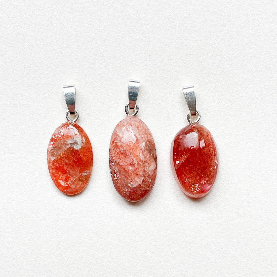 zonnesteen oranje edelsteen hanger edelsteenhanger 925 sterling zilver sieraad juweel