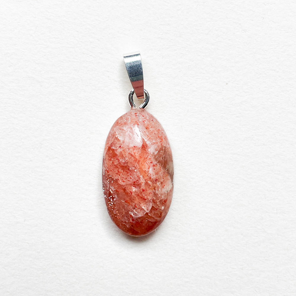 zonnesteen oranje edelsteen hanger edelsteenhanger 925 sterling zilver sieraad juweel
