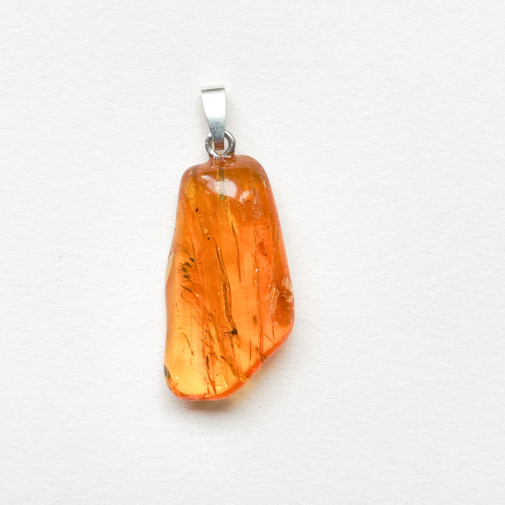 amber fossiel hars barnsteen gele edelsteen hanger 925 sterling zilver edelsteen sieraad ketting