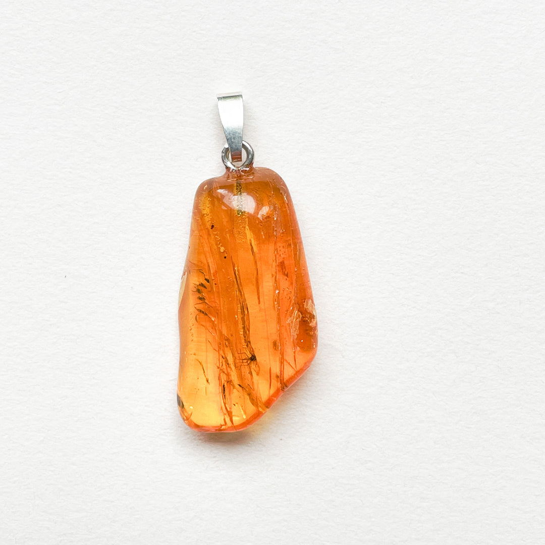 amber fossiel hars barnsteen gele edelsteen hanger 925 sterling zilver edelsteen sieraad ketting
