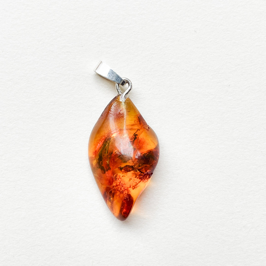 amber fossiel hars barnsteen gele edelsteen hanger 925 sterling zilver edelsteen sieraad ketting