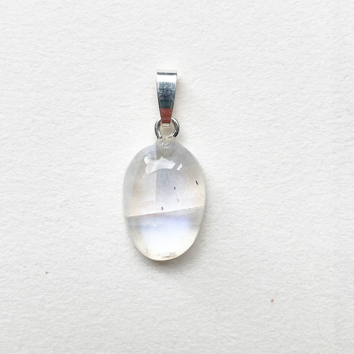 maansteen regenboog witte labradoriet edelsteen hanger 925 sterling zilver edelstenen sieraad juweel