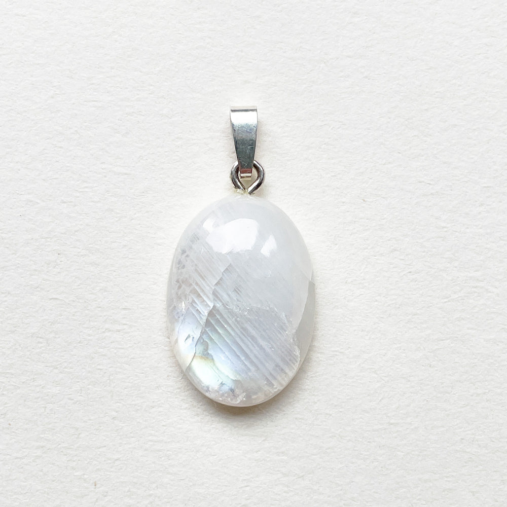 maansteen regenboog witte labradoriet edelsteen hanger 925 sterling zilver edelstenen sieraad juweel