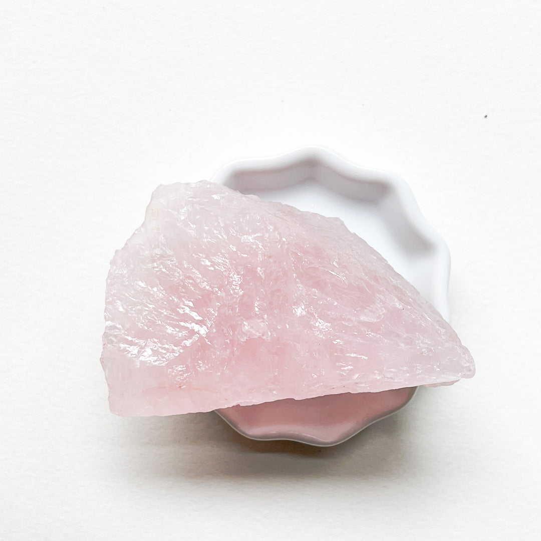 rozenkwarts roze ruwe steen brok edelsteen edelstenen kopen