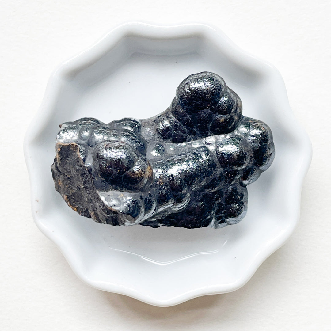 hematiet grijze ruwe steen/brok edelstenen edelsteen mineralen
