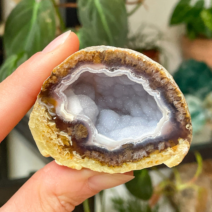 agaat geode sparkling ruwe steen brok edelsteen cluster mineralen