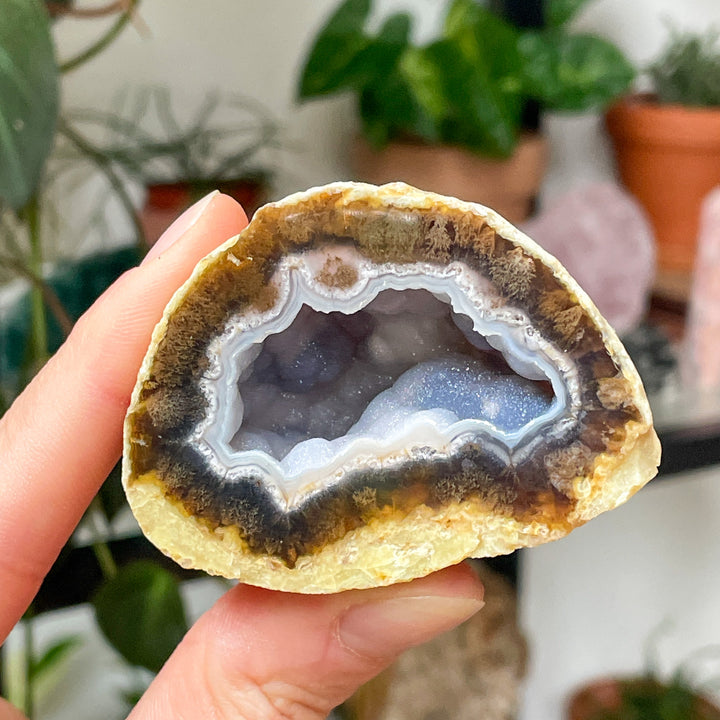 agaat geode sparkling ruwe steen brok edelsteen cluster mineralen
