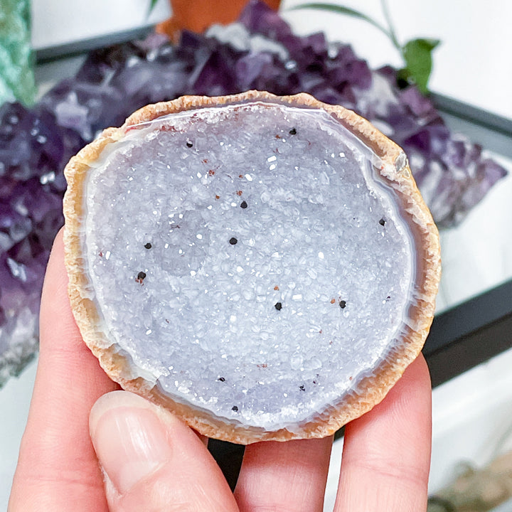 agaat geode sparkling ruwe steen brok edelsteen cluster mineralen