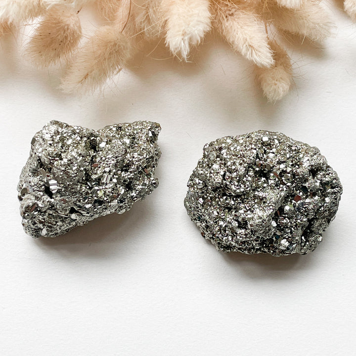 pyriet fools gold ruwe steen brok edelsteen goud