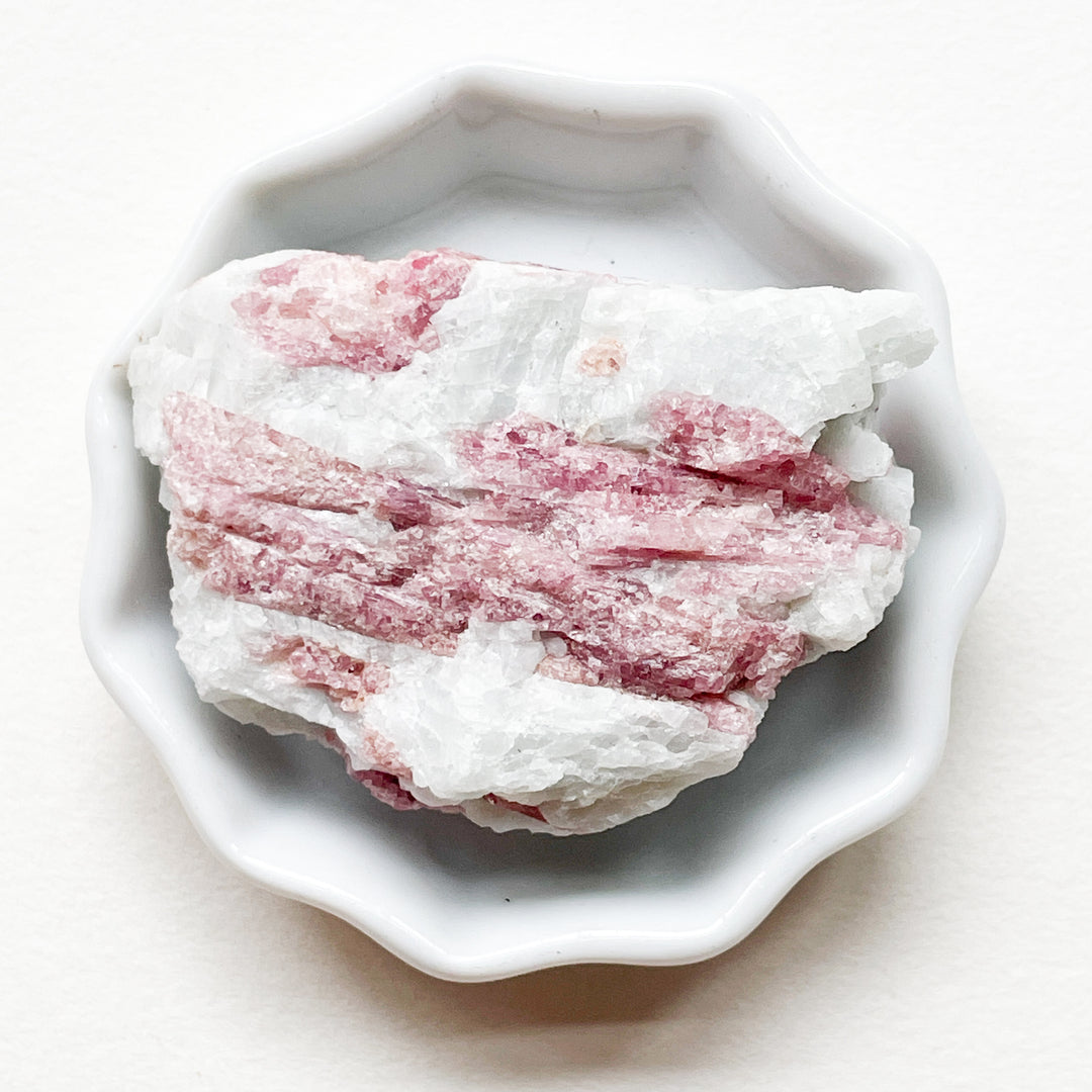 toermalijn roze ruwe steen brok edelstenen mineralen edelsteen kopen