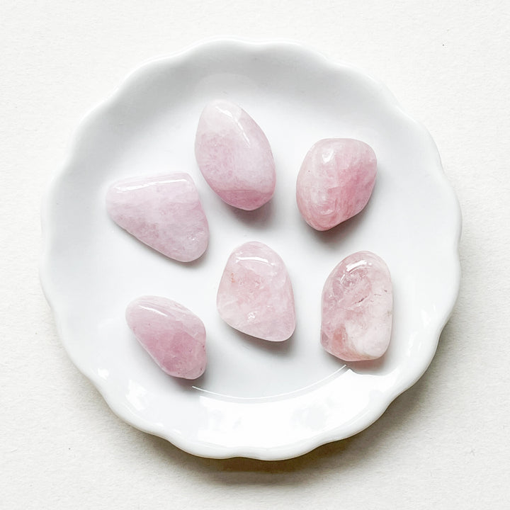 morganiet zuurstokroze roze knuffelsteen trommelsteen edelsteen 