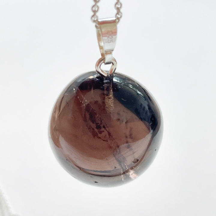 rookkwarts kwarts bruine premium hanger 925 sterling zilver edelstenen mineralen edelsteenhanger