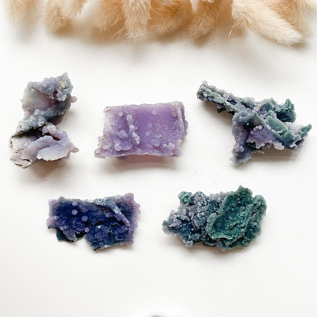 druif agaat ruwe brok steen edelsteen amethist paars 