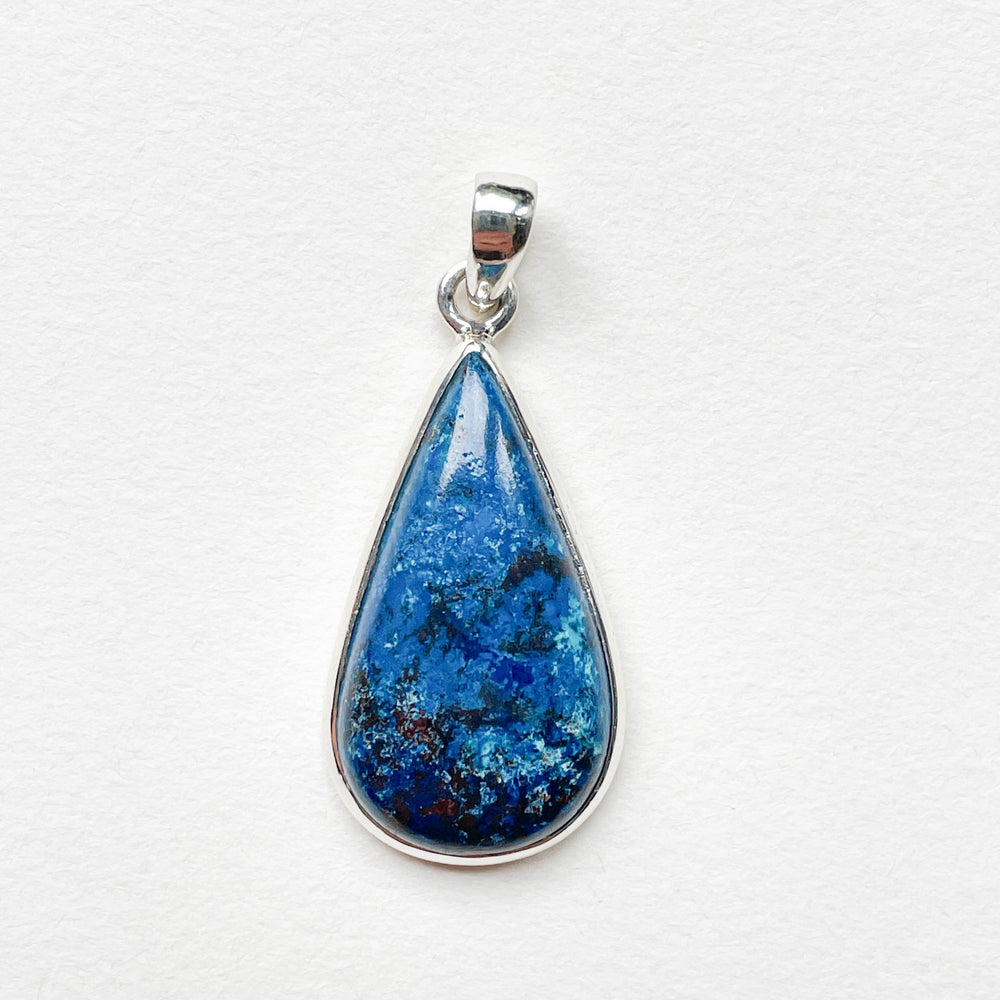 shattuckiet blauwe luxe edelsteen hanger 925 sterling zilver