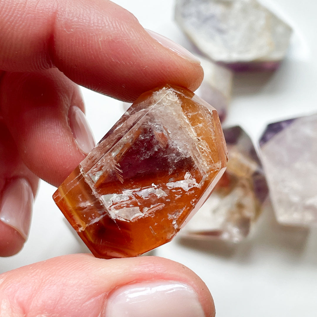 dreamcoat lemurian lemurische kristal ruwe steen gepolijste edelsteen