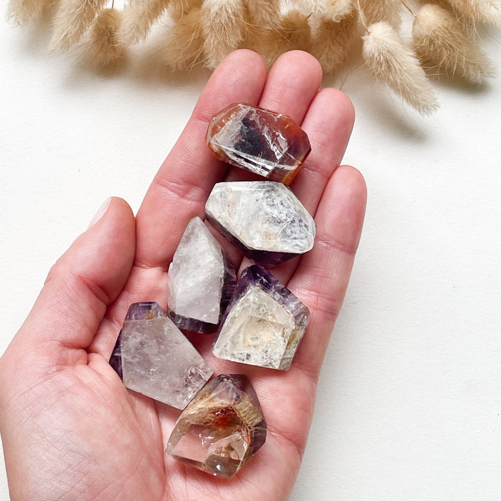 dreamcoat lemurian lemurische kristal ruwe steen gepolijste edelsteen