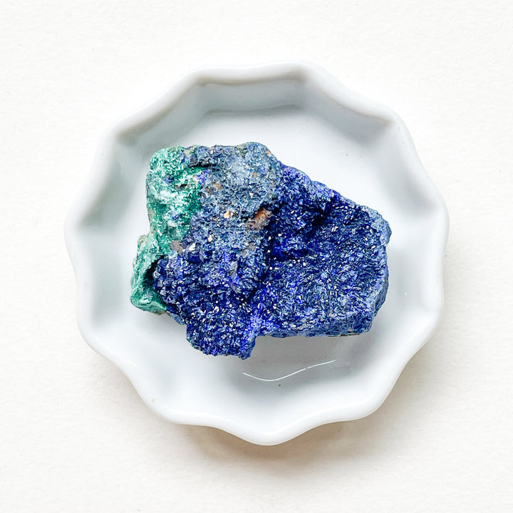azuriet malachiet ruwe steen brok edelsteen mineraal