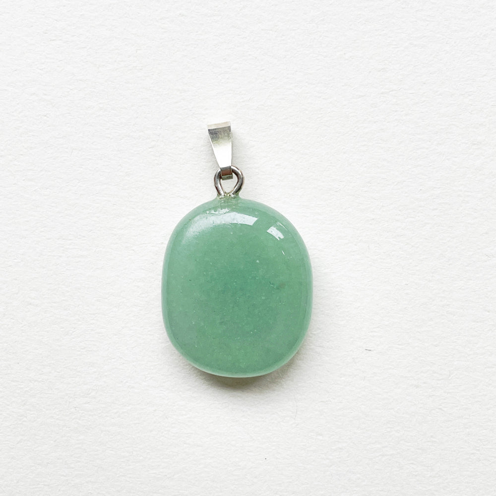 aventurijn groene edelsteen hanger 925 sterling zilver edelstenen