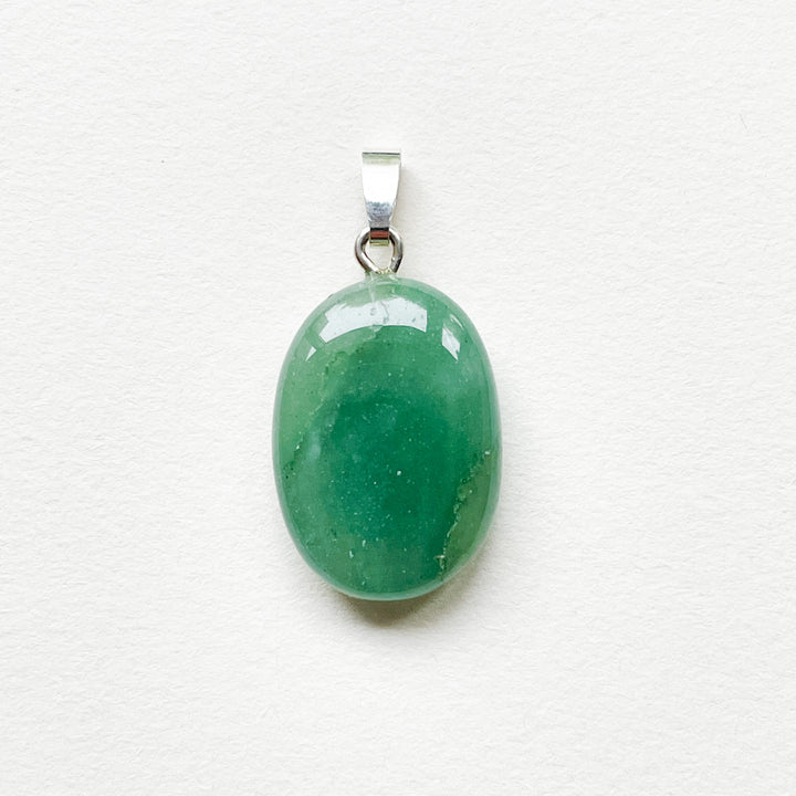 aventurijn groene edelsteen hanger 925 sterling zilver edelstenen