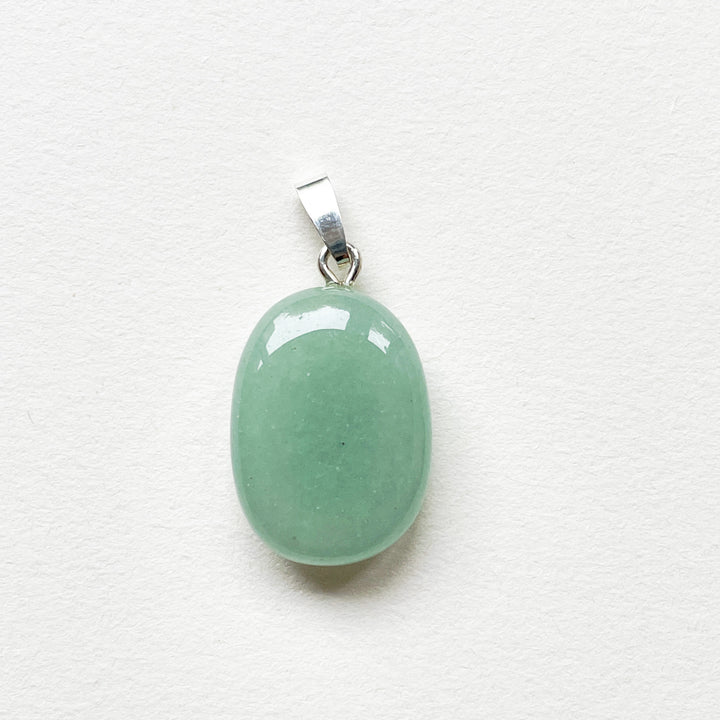 aventurijn groene edelsteen hanger 925 sterling zilver edelstenen