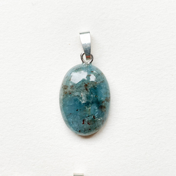 aquamarijn blauwe premium edelsteen hanger 925 sterling zilver