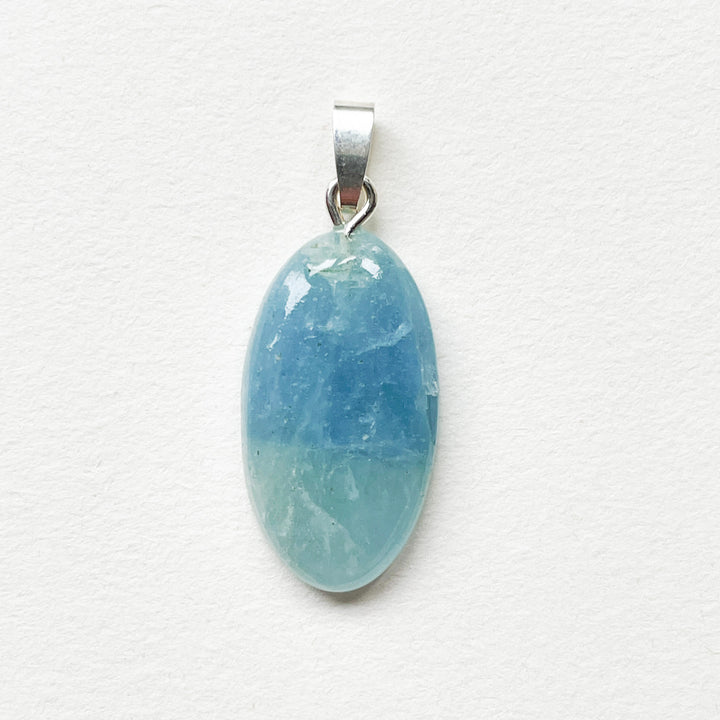 aquamarijn blauwe premium edelsteen hanger 925 sterling zilver