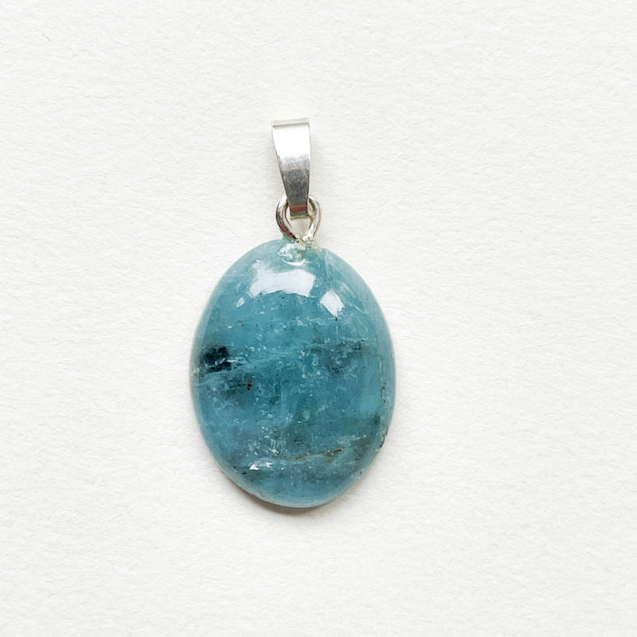 aquamarijn blauwe premium edelsteen hanger 925 sterling zilver
