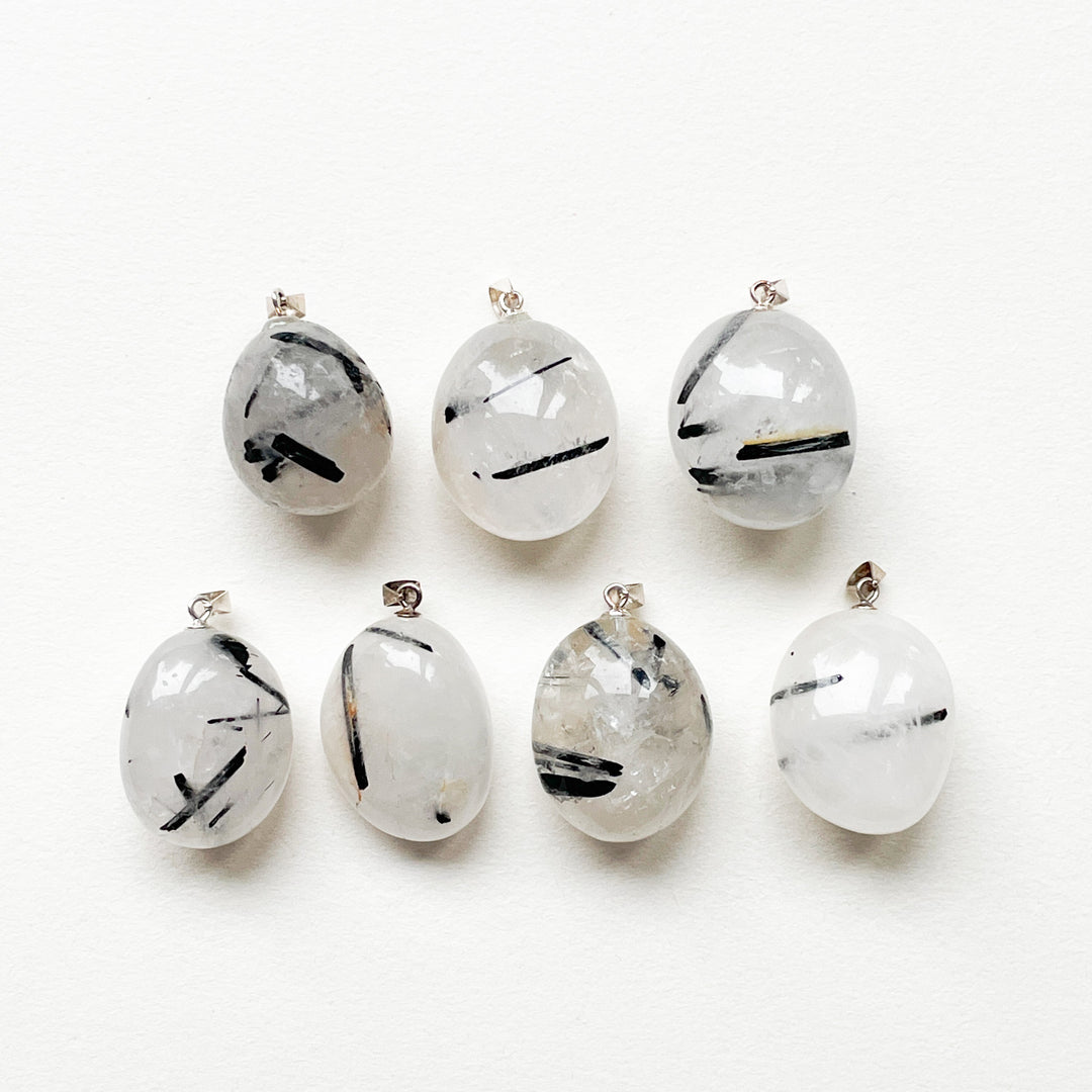 toermalijn kwarts edelsteen hanger 925 sterling zilver sieraden