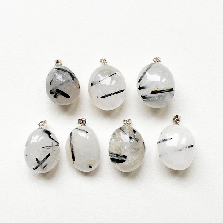 toermalijn kwarts edelsteen hanger 925 sterling zilver sieraden