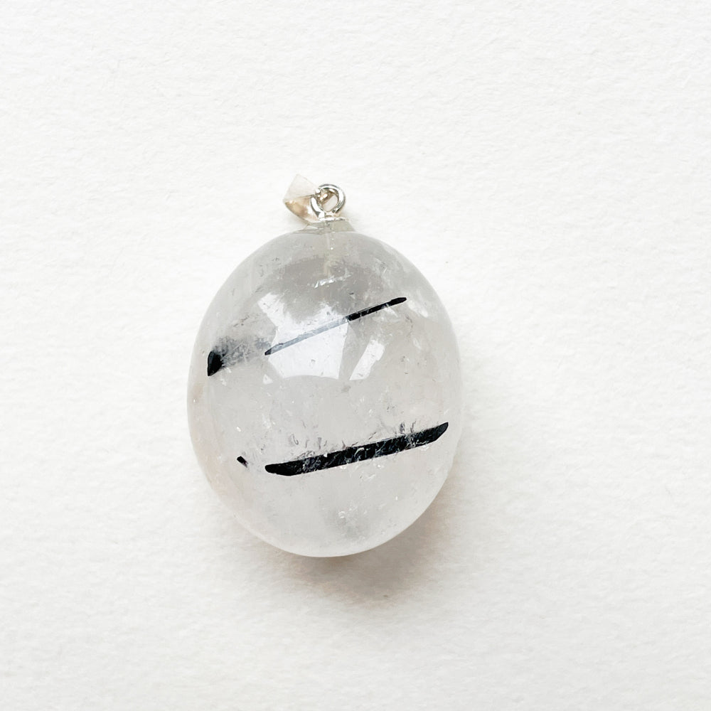 toermalijn kwarts edelsteen hanger 925 sterling zilver sieraden