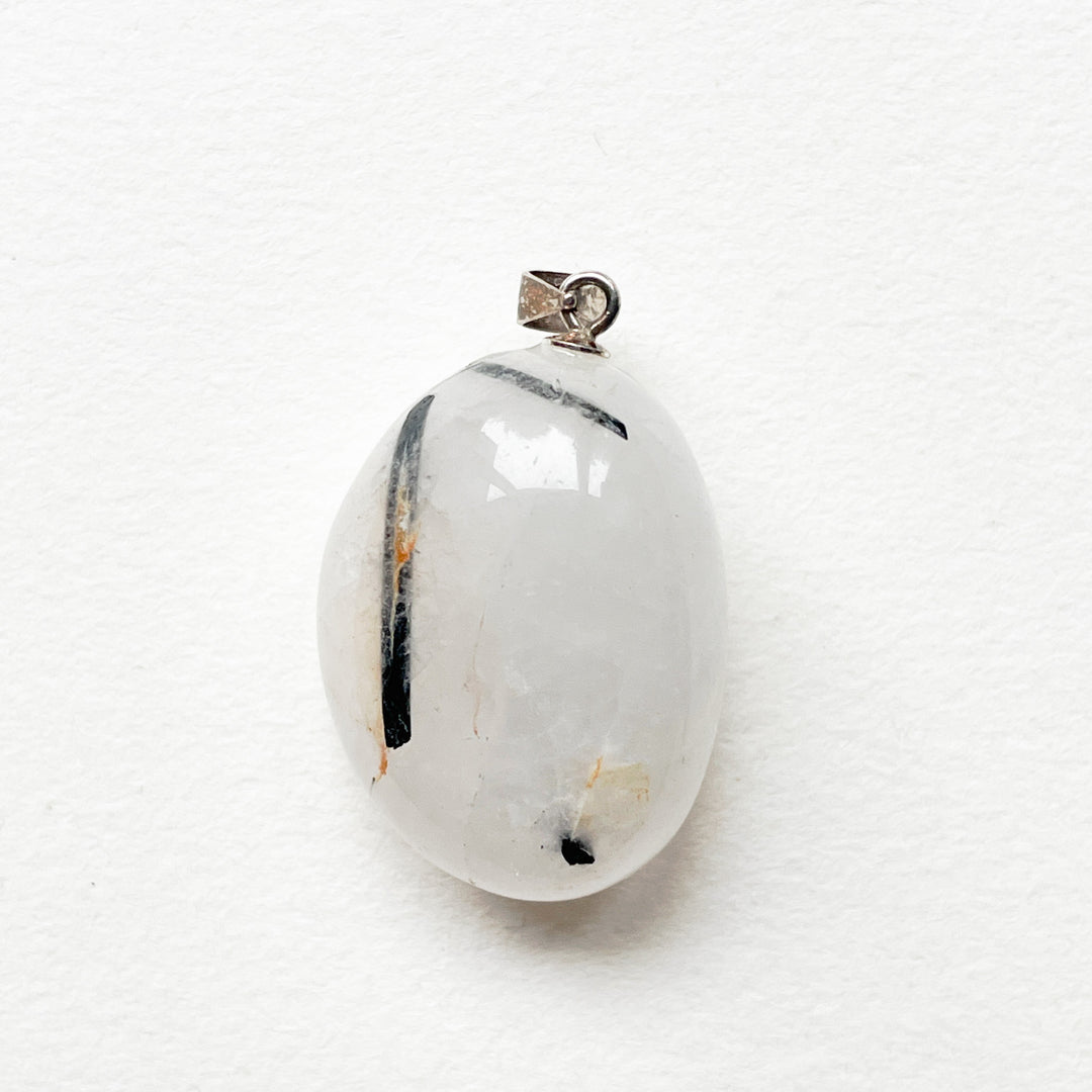 toermalijn kwarts edelsteen hanger 925 sterling zilver sieraden