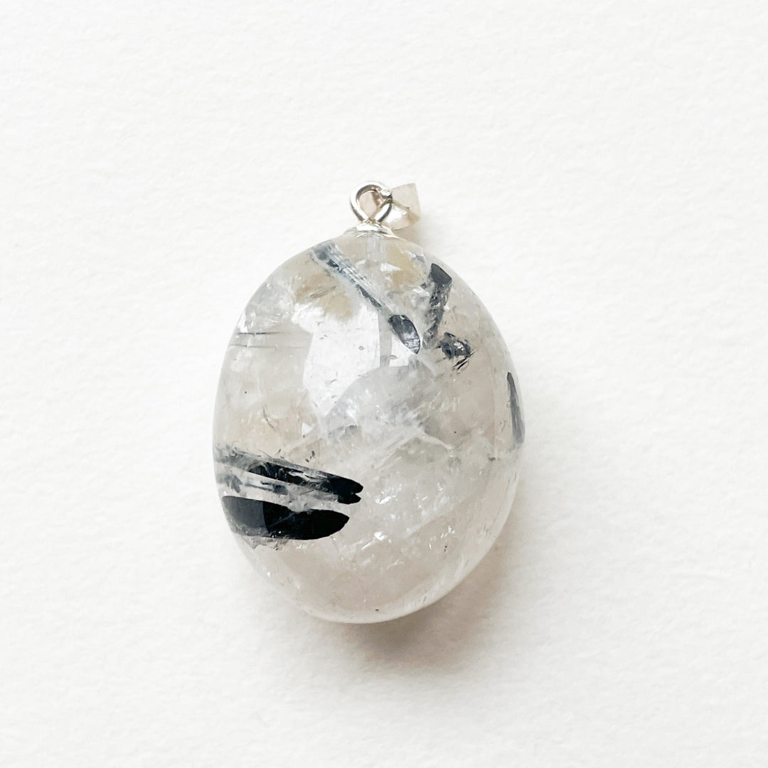 toermalijn kwarts edelsteen hanger 925 sterling zilver sieraden