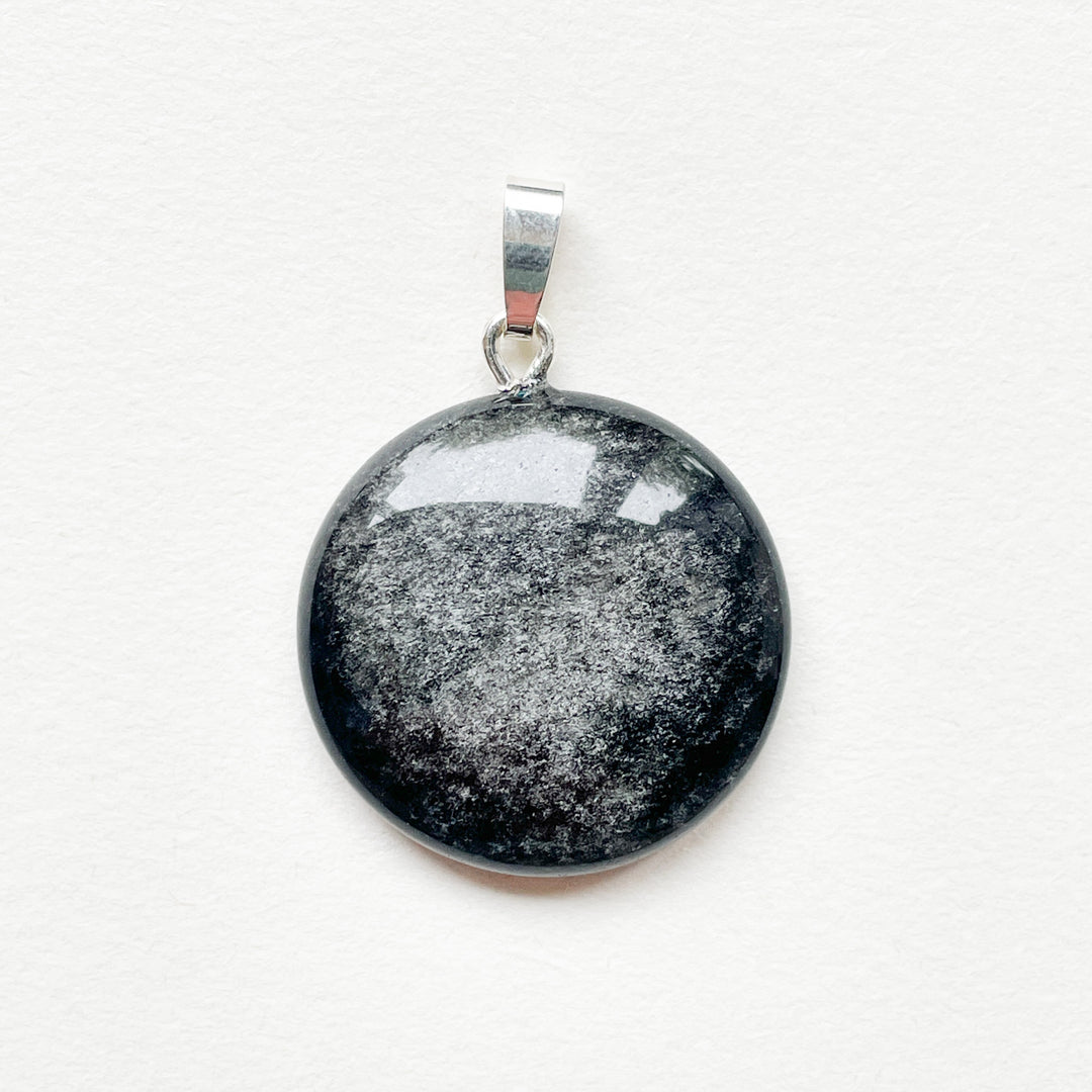 zilver obsidiaan zwarte edelsteen hanger edelsteenhanger 925 sterling zilver sieraad juweel